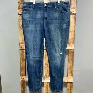 Simply vera Vera Wang skinny midrise distressed denim jeans Size 18WS EUC
